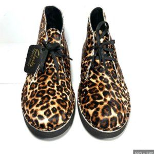 Clarks Original Women’s Desert Boot 2 Leopard Prints Size 6.5M